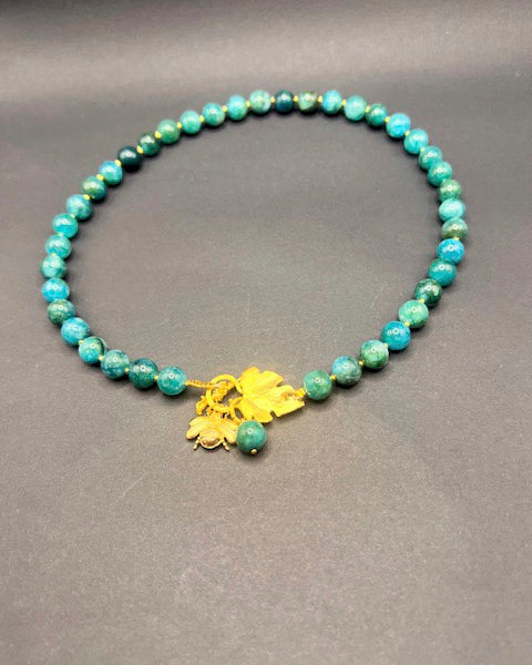 Teal Agate Necklace