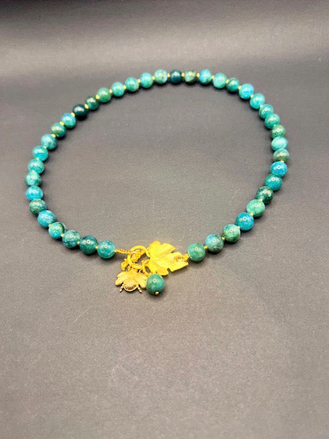 Teal Agate Necklace