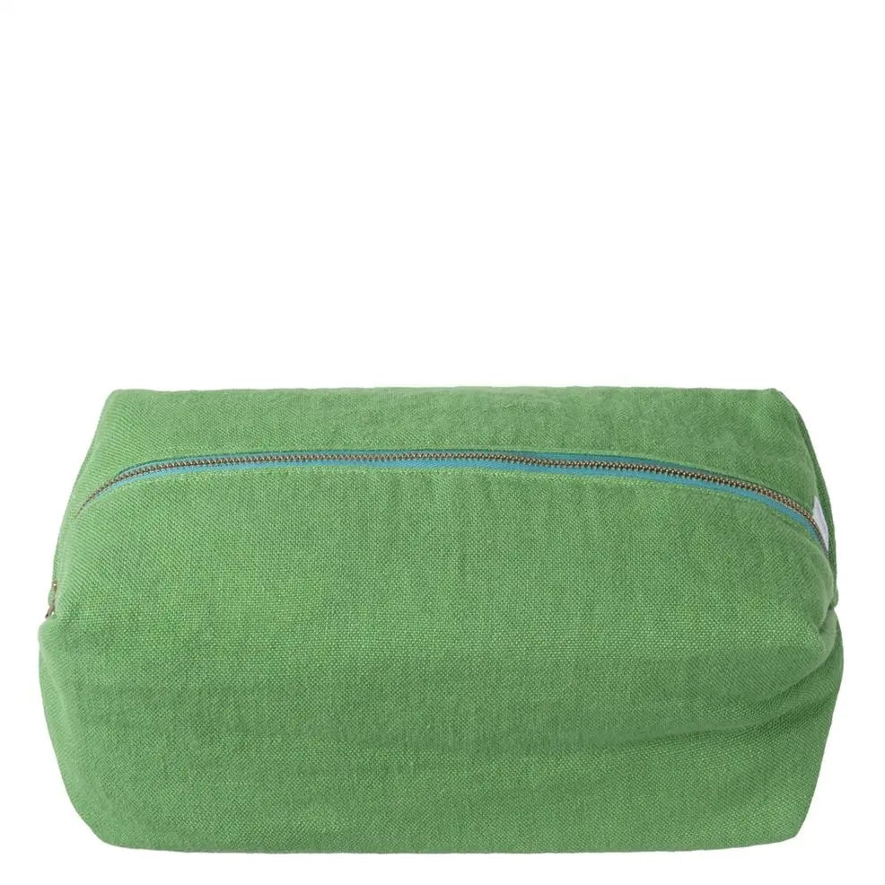 Brera Lino - Lareg Emerald wash bag