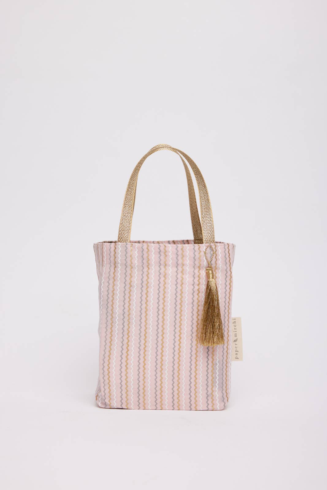 Large Navy Deco Reusable Fabric Gift Bags Tote Style  H30cm x W34cm x D10cm