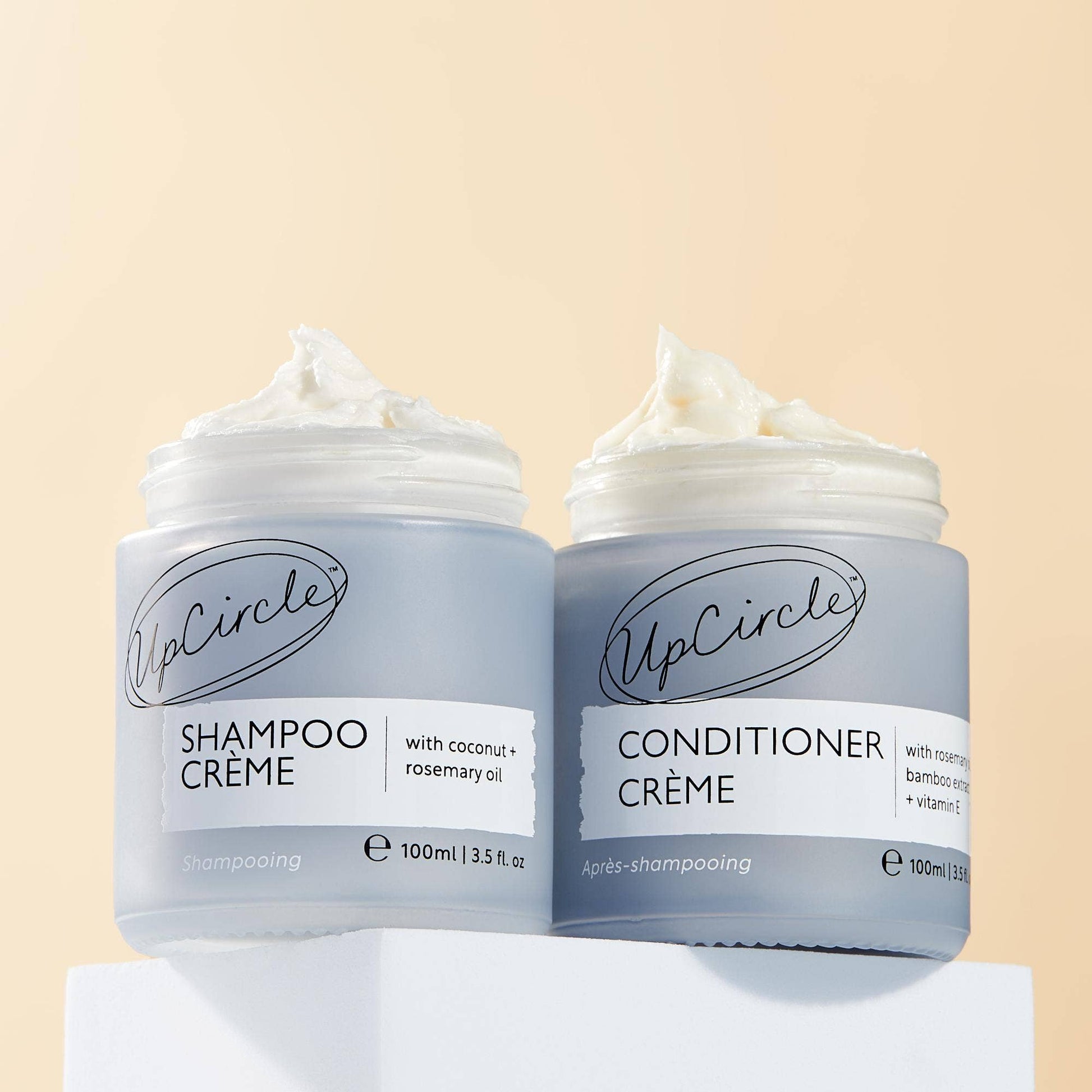 Vegan Spa Hair Care Duo with Coconut, Rosemary + Grapefruit Oils.