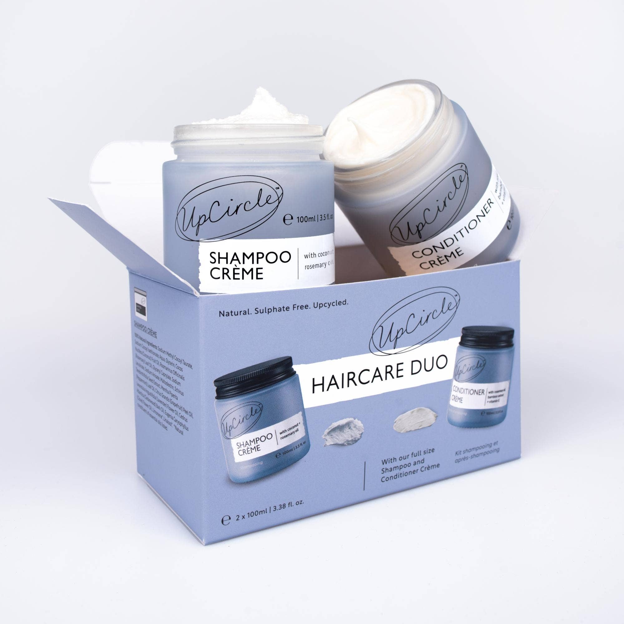 Vegan Spa Hair Care Duo with Coconut, Rosemary + Grapefruit Oils.