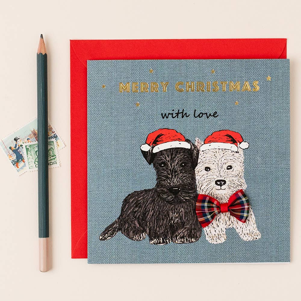 Christmas dogs with love