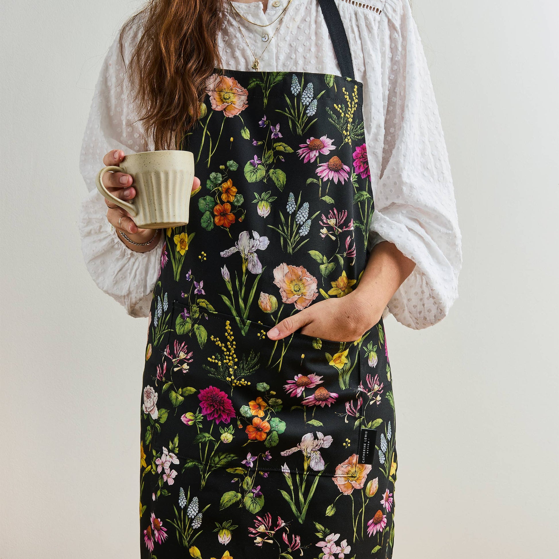 Bountiful Blooms - Apron - Black