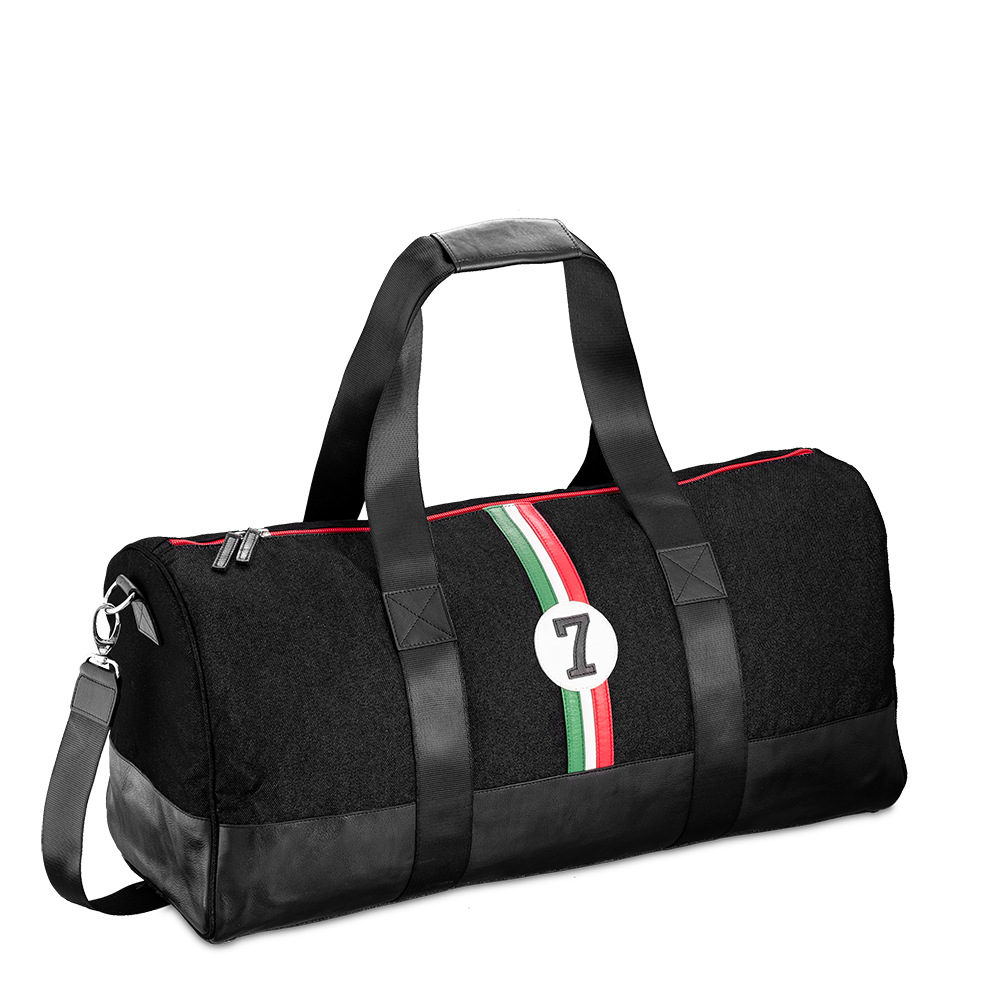 No 7  Sustainable Black Travel Bag