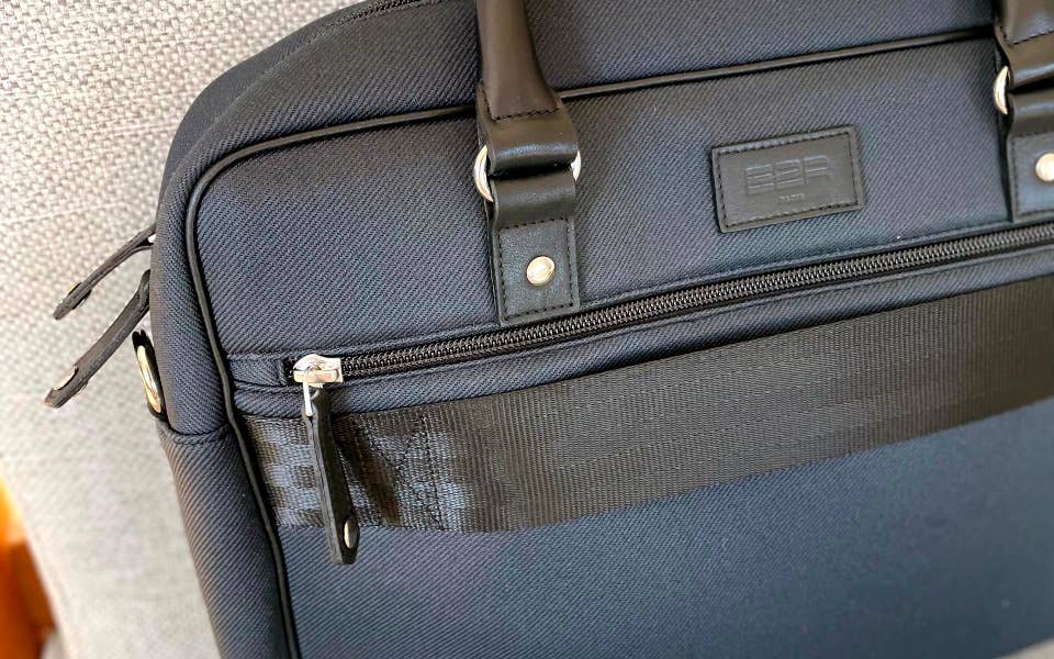 No 2 James Grey Black Eco-Friendly Computer Bag