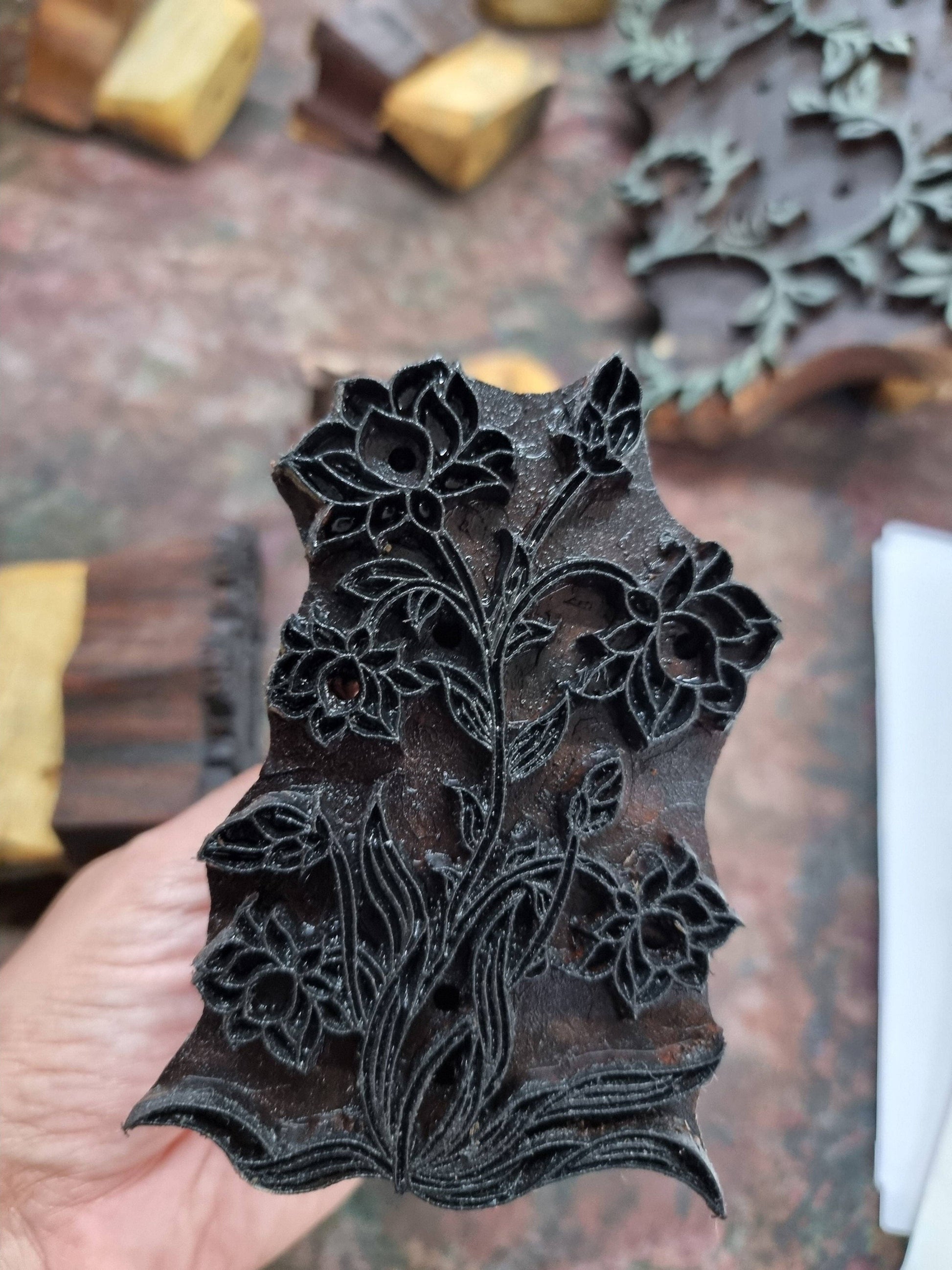 Boxed Artisan Notecard Set - Sandook Topaz