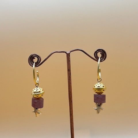 Cherry Quartz Earrings