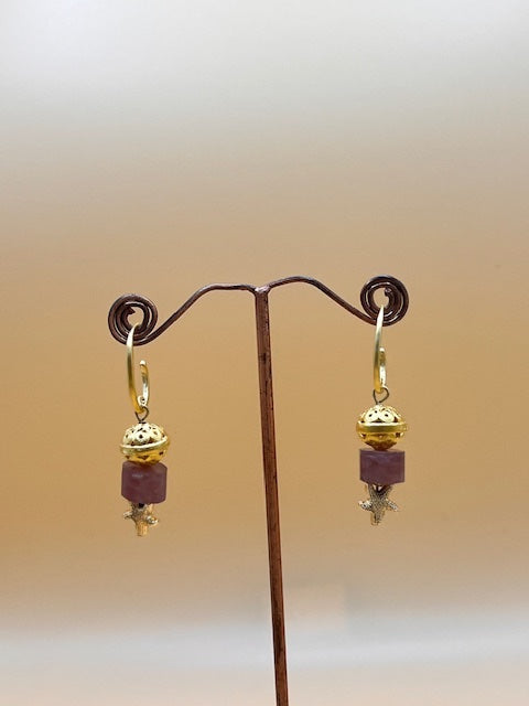 Cherry Quartz Earrings
