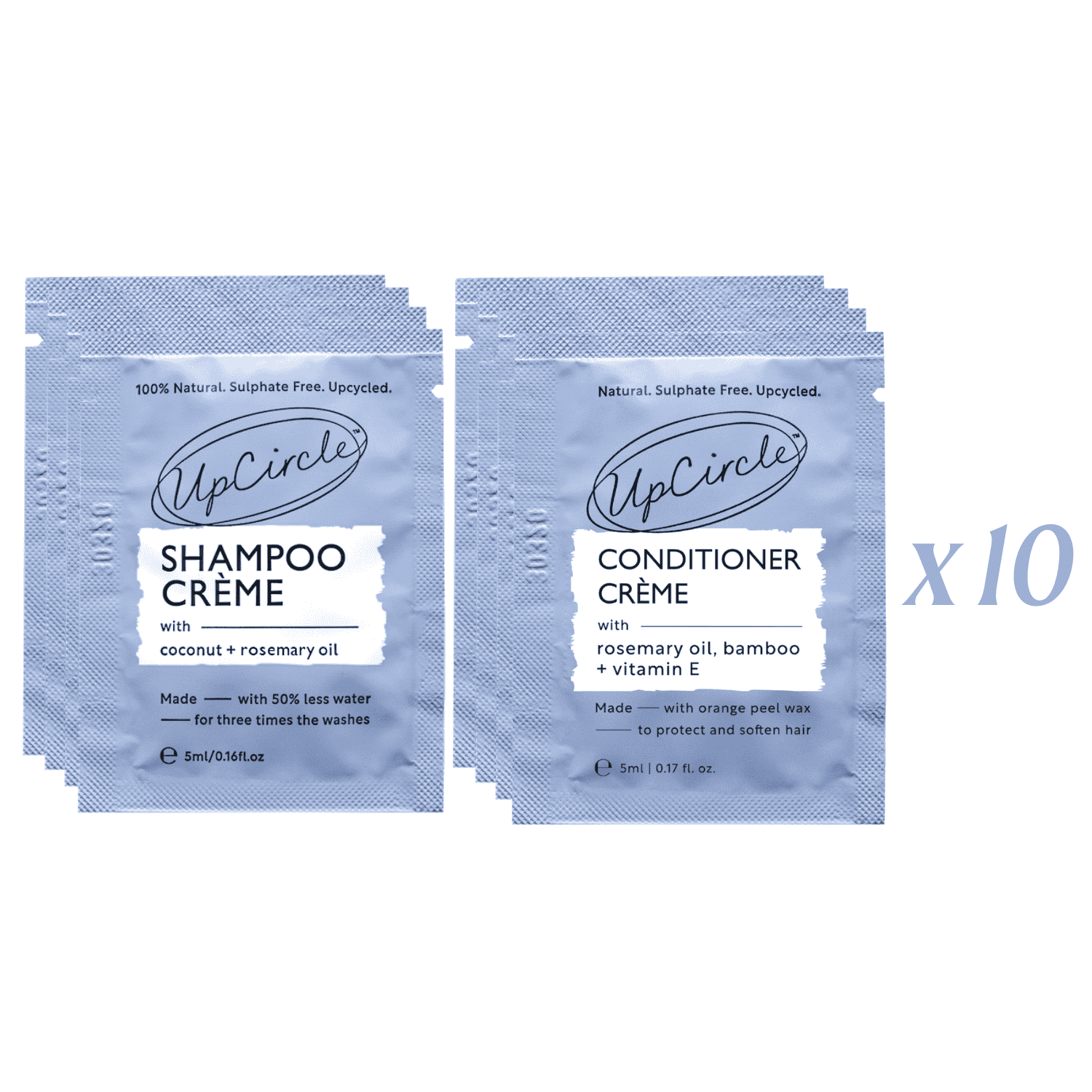 Vegan Spa Hair Care Duo with Coconut, Rosemary + Grapefruit Oils.