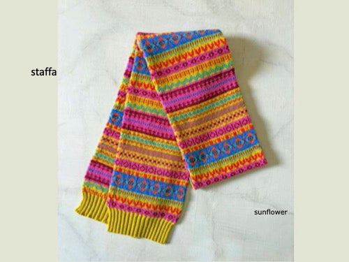 Staffa Stripe Scarf - Sunflower